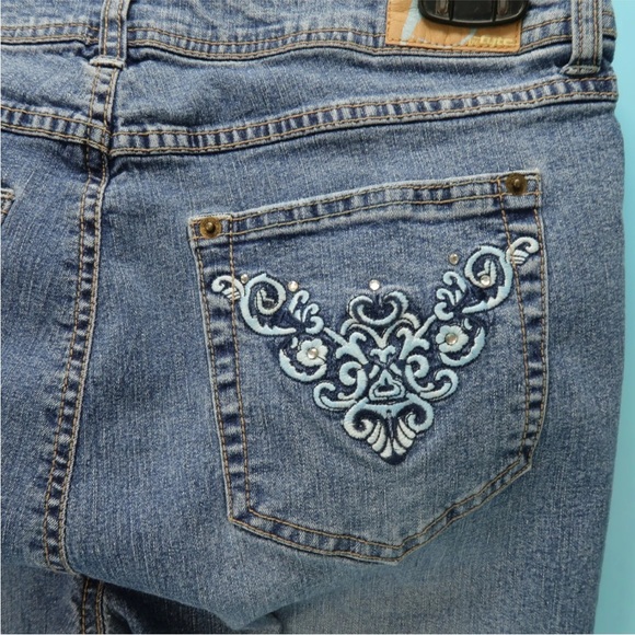 Tyte Duplex Jeans Plus Size 14W 30 X 29 Blue Bootcut Mid Rise Pants - Picture 3 of 5